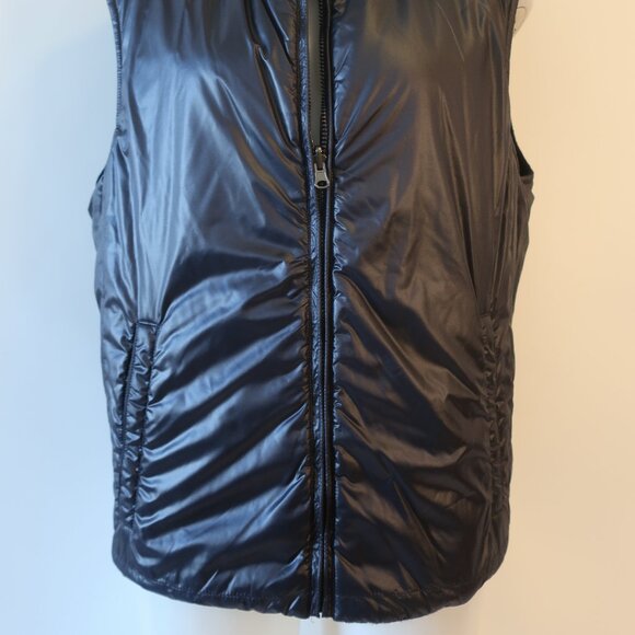 Mens ZeroSettanta Studio Navy Wool Blend Mixed Media Reversible Vest 54 US/44 CO - Picture 12 of 16